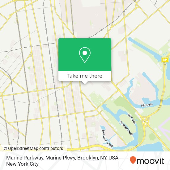 Marine Parkway, Marine Pkwy, Brooklyn, NY, USA map