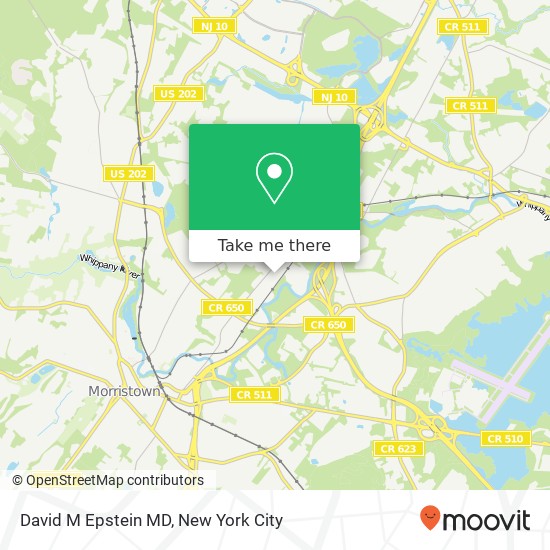 Mapa de David M Epstein MD, 197 Ridgedale Ave