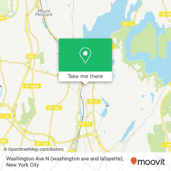 Mapa de Washington Ave N (washington ave and lafayette), White Plains, NY 10603