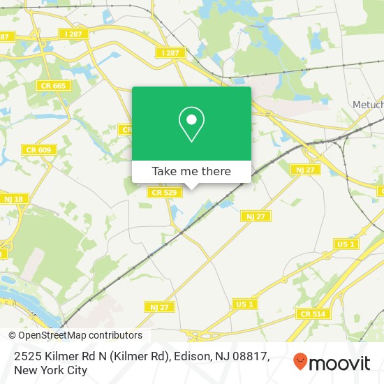 2525 Kilmer Rd N (Kilmer Rd), Edison, NJ 08817 map
