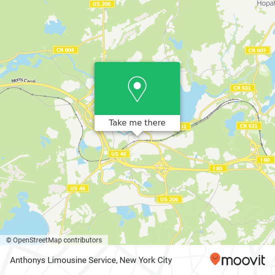 Mapa de Anthonys Limousine Service