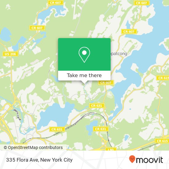 Mapa de 335 Flora Ave, Stanhope, NJ 07874