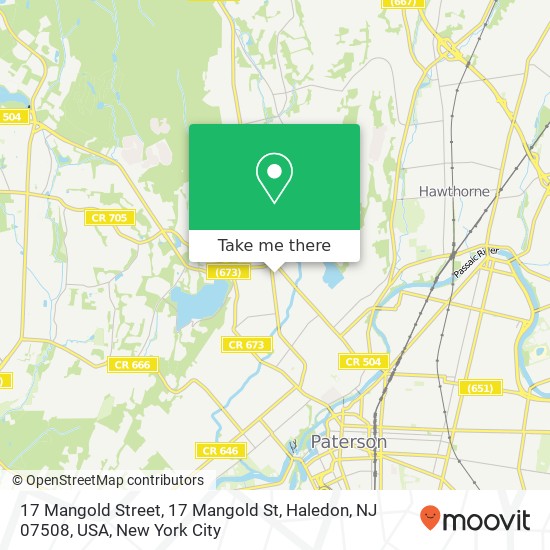 17 Mangold Street, 17 Mangold St, Haledon, NJ 07508, USA map