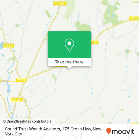 Mapa de Sound Trust Wealth Advisors, 175 Cross Hwy