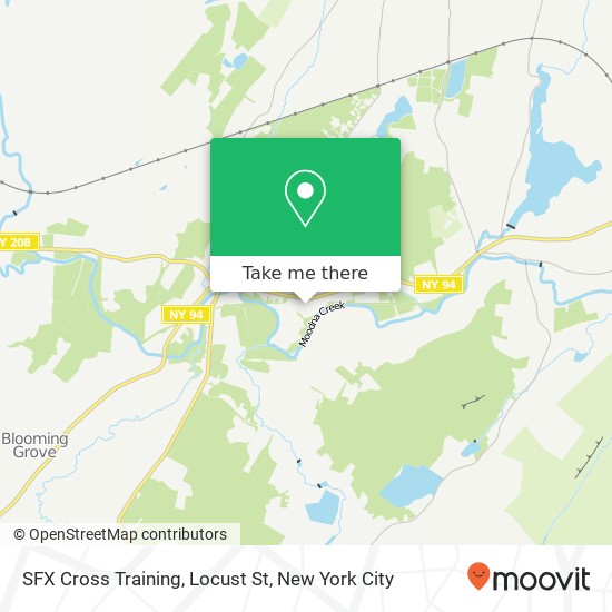 SFX Cross Training, Locust St map