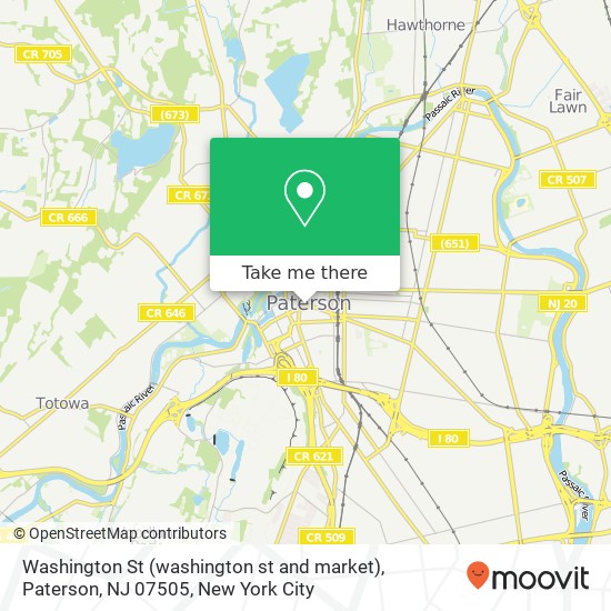 Washington St (washington st and market), Paterson, NJ 07505 map