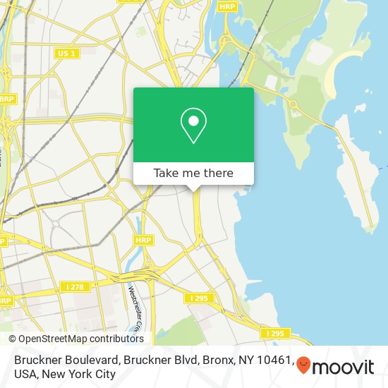 Bruckner Boulevard, Bruckner Blvd, Bronx, NY 10461, USA map