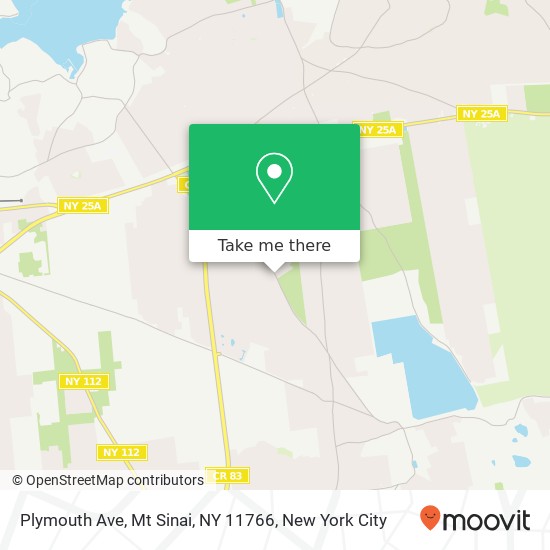 Plymouth Ave, Mt Sinai, NY 11766 map