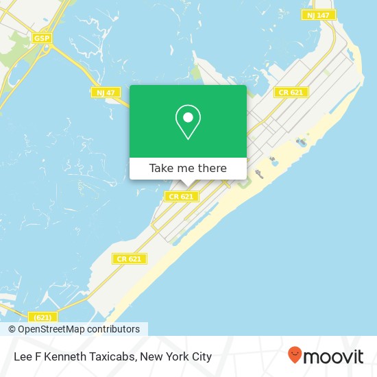 Lee F Kenneth Taxicabs map