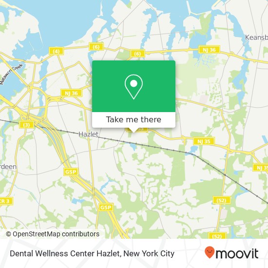 Mapa de Dental Wellness Center Hazlet, 56 Village Ct