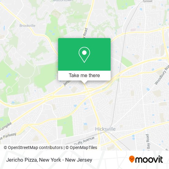 Jericho Pizza map