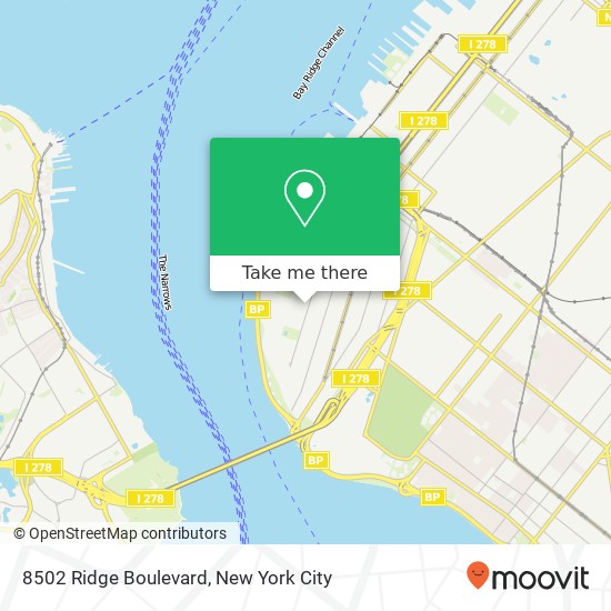 8502 Ridge Boulevard, 8502 Ridge Blvd, Brooklyn, NY 11209, USA map