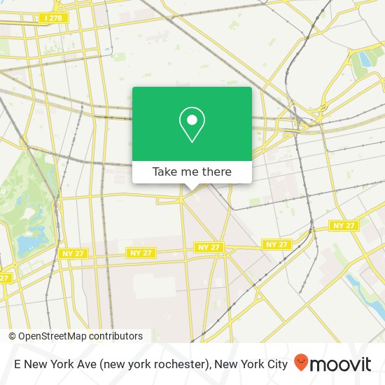 E New York Ave (new york rochester), Brooklyn (New York City), NY 11213 map