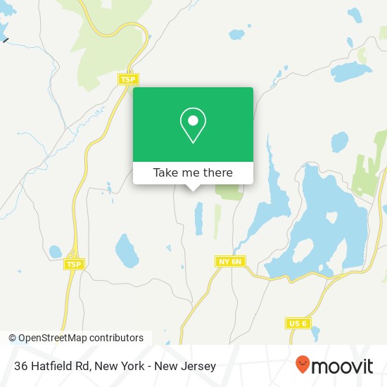 Mapa de 36 Hatfield Rd, Mahopac, NY 10541