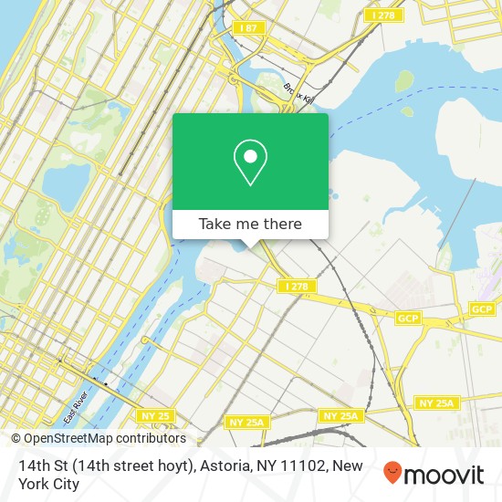 14th St (14th street hoyt), Astoria, NY 11102 map