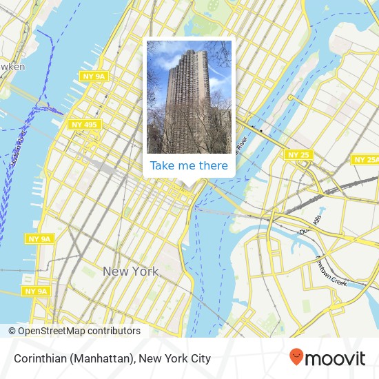 Mapa de Corinthian (Manhattan)