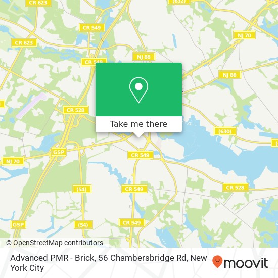 Mapa de Advanced PMR - Brick, 56 Chambersbridge Rd