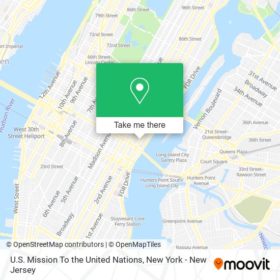 U.S. Mission To the United Nations map