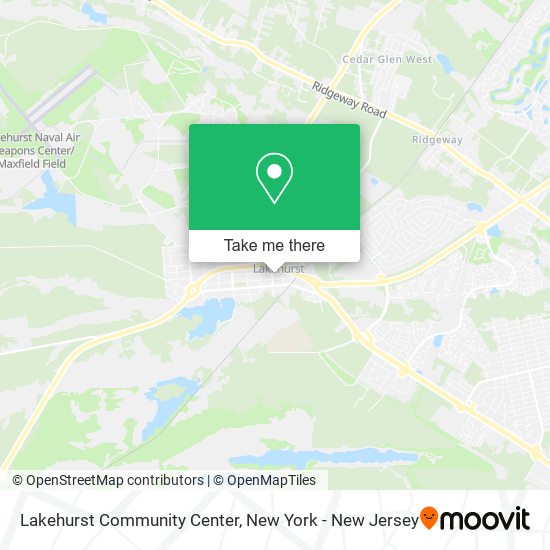 Mapa de Lakehurst Community Center