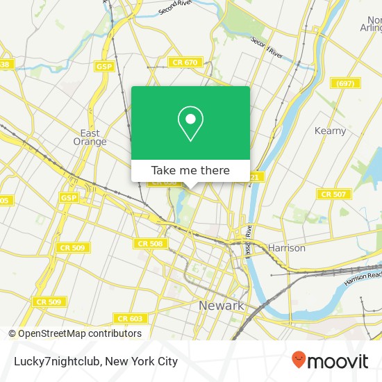 Lucky7nightclub map