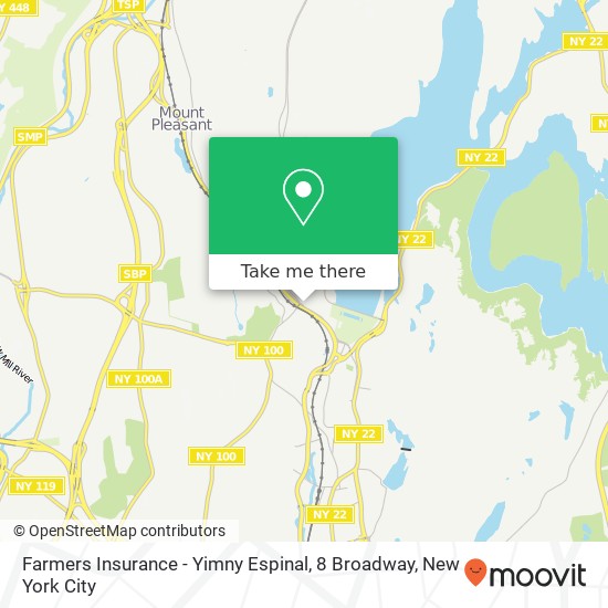 Mapa de Farmers Insurance - Yimny Espinal, 8 Broadway