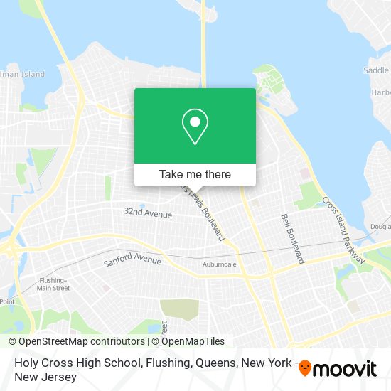 Holy Cross High School, Flushing, Queens map