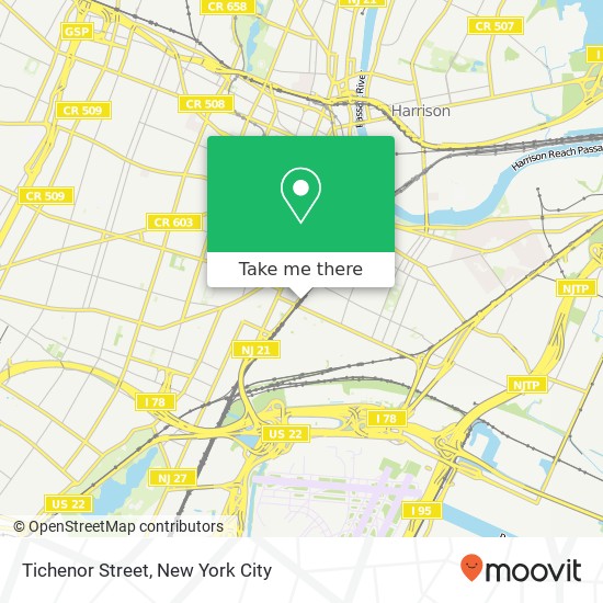 Tichenor Street, Tichenor St, Newark, NJ, USA map