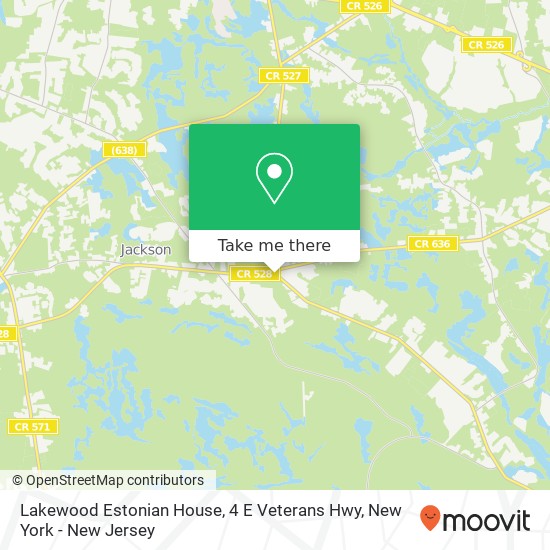 Lakewood Estonian House, 4 E Veterans Hwy map