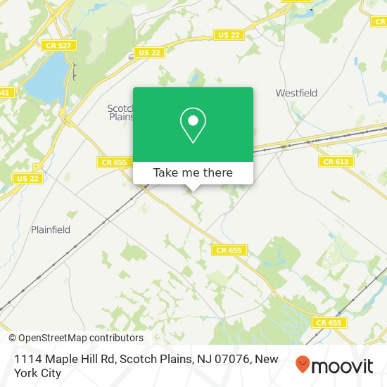 1114 Maple Hill Rd, Scotch Plains, NJ 07076 map