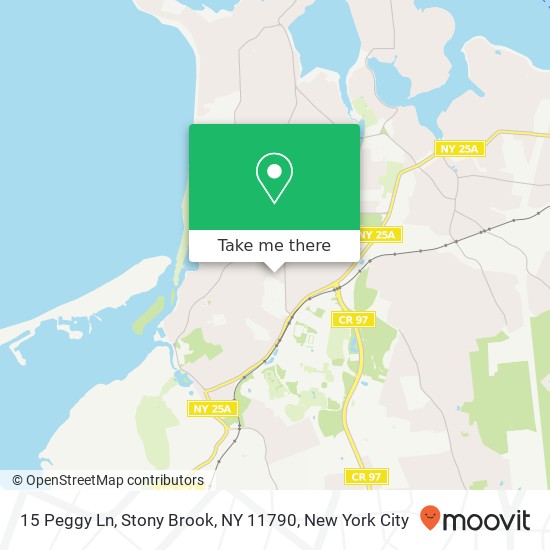 Mapa de 15 Peggy Ln, Stony Brook, NY 11790