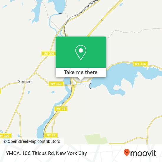 YMCA, 106 Titicus Rd map