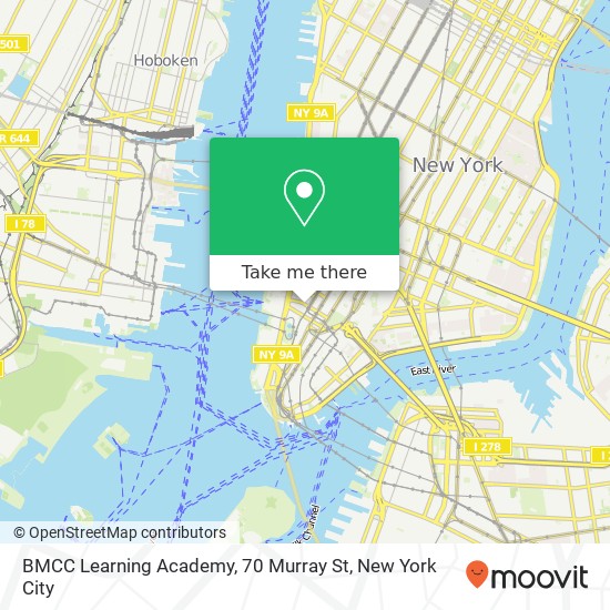 BMCC Learning Academy, 70 Murray St map