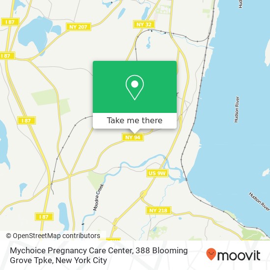 Mychoice Pregnancy Care Center, 388 Blooming Grove Tpke map