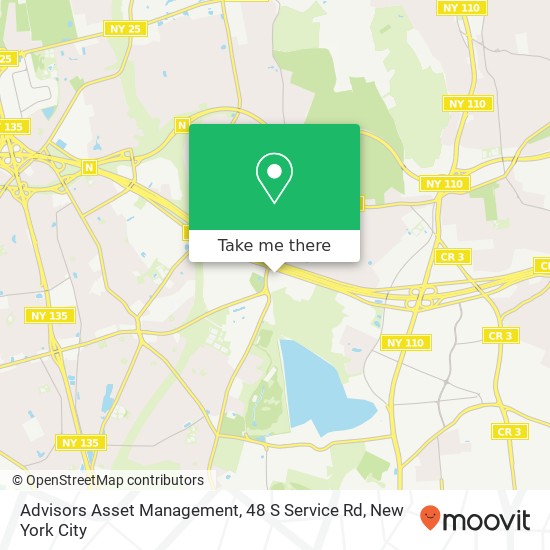 Mapa de Advisors Asset Management, 48 S Service Rd