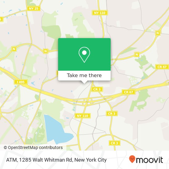 Mapa de ATM, 1285 Walt Whitman Rd
