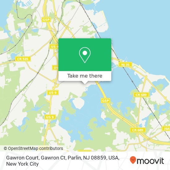 Mapa de Gawron Court, Gawron Ct, Parlin, NJ 08859, USA