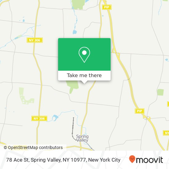 Mapa de 78 Ace St, Spring Valley, NY 10977
