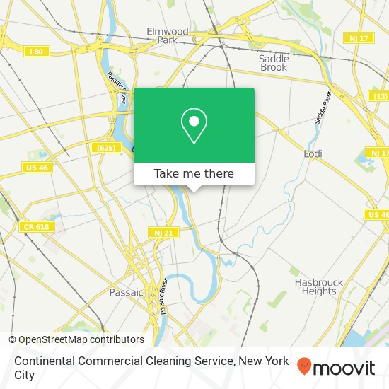 Mapa de Continental Commercial Cleaning Service, 33 Belmont Ave