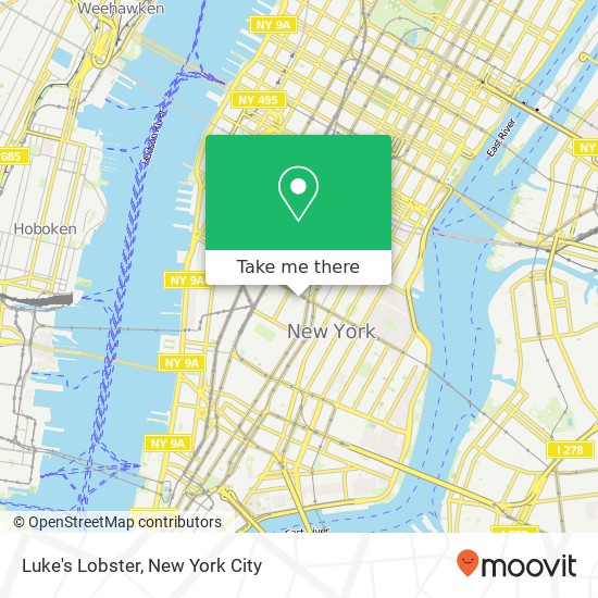 Luke's Lobster, 124 University Pl map