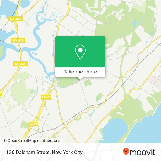 136 Daleham Street, 136 Daleham St, Staten Island, NY 10308, USA map