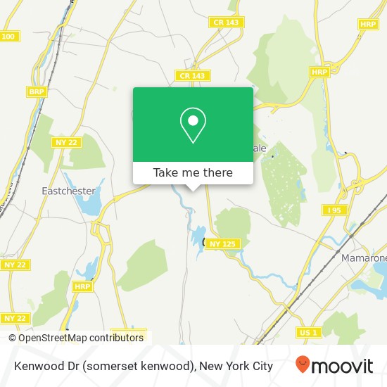 Mapa de Kenwood Dr (somerset kenwood), New Rochelle, NY 10804