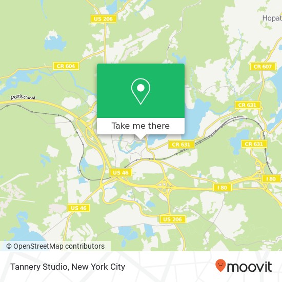 Tannery Studio map