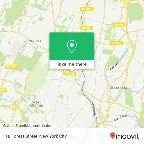 18 Forest Street, 18 Forest St, Montclair, NJ 07042, USA map