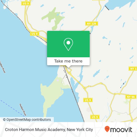 Mapa de Croton Harmon Music Academy, 368 S Riverside Ave