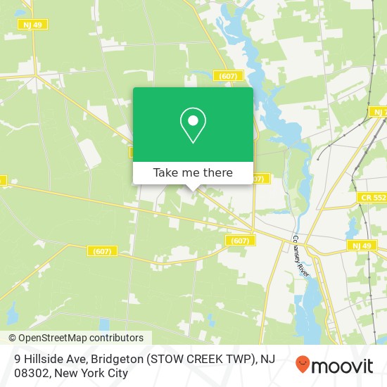 9 Hillside Ave, Bridgeton (STOW CREEK TWP), NJ 08302 map