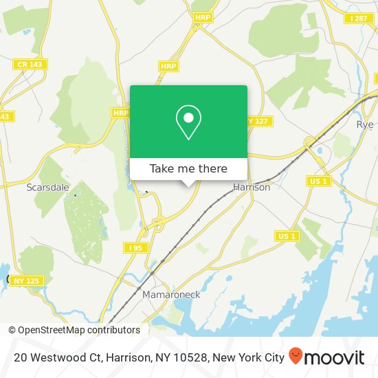 20 Westwood Ct, Harrison, NY 10528 map