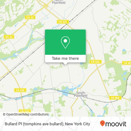 Bullard Pl (tompkins ave bullard), South Plainfield, NJ 07080 map