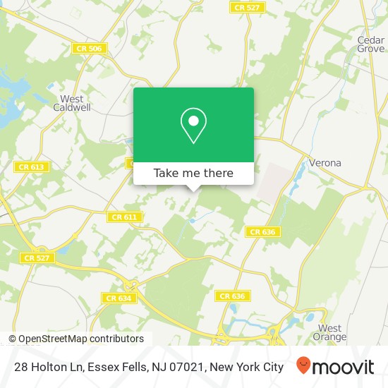 28 Holton Ln, Essex Fells, NJ 07021 map