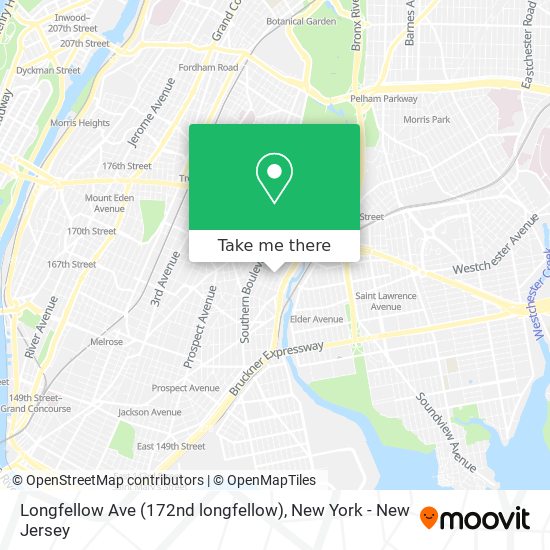 Mapa de Longfellow Ave (172nd longfellow)