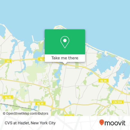 CVS at Hazlet map
